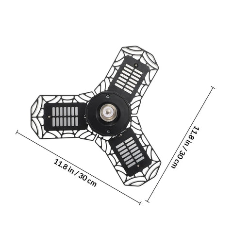 Heavy Duty Flexible Led Shop Light Bright As Day Garage Fixture Rugged 40 Watt Flick Free Indoor Work Lamp top view showing dimensions 11.8x11.8 in