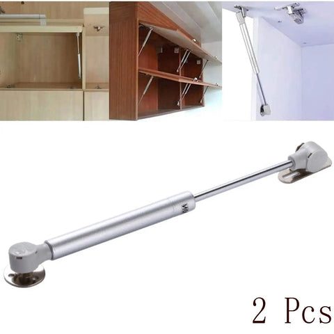 Two Sets Silver Ten Inch Gas Strut With 120 Newton Lift Force 27 Pound Hydraulic Air Prop Lift Support For Cabinets And Kitchen Doors