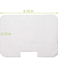 Six Pack Vacuum Filter Replacement Kit For Shark Navigator Deluxe Upright Models NV42 NV44 NV46 NV46C NV36 NV36A UV402 UV410 Replaces Part XFF36 With High Density Foam Filters Pre Motor Felt And Post Motor Filters, white pre-motor felt filter, size 4.15 by 3.15 inches.