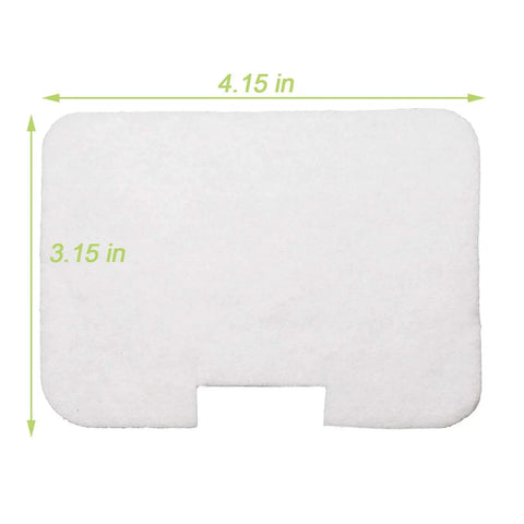 Six Pack Vacuum Filter Replacement Kit For Shark Navigator Deluxe Upright Models NV42 NV44 NV46 NV46C NV36 NV36A UV402 UV410 Replaces Part XFF36 With High Density Foam Filters Pre Motor Felt And Post Motor Filters, white pre-motor felt filter, size 4.15 by 3.15 inches.