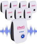 Image of Plug In Ultrasonic Pest Repeller Eight Pack For Indoor Use Keeps Mice, Rats, Roaches, Ants, Mosquitoes And More Away.
