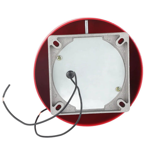 Back view of CB6B 95dB Aluminum Round Fire Alarm Bell Electric Ringing Bell For Schools Homes Factories And Security Systems Heavy Duty