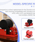A-R1 Drive Belt Replacement for Rotary Rock Tumbler with A-R1 A-R2 A-R6 A-R12 and Model B compatibility, Buna-N rubber belt