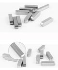 60Pcs Key Stock Set With 3Mm, 5Mm, 6Mm, 8Mm And 10Mm Round End Feather Keys For Drive Shaft Hardware displayed on a white surface