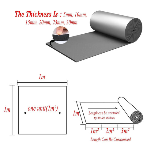 Stay Cool And Save Cash With This Rock Solid Thermal Insulation Roll Featuring Self Adhesive Aluminum Foil Radiant Barrier, showing size options and thickness details.
