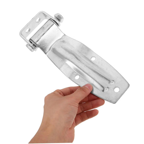Tough As Nails Heavy Duty Replacement Door Hinge For Trucks And Trailers Cold Resistant Rust Proof Metal in hand.
