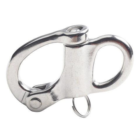 Shophubio marine-grade 316 stainless steel quick-release shackle with fixed bail, 96mm