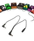 1 To 2 Guitar Pedal Power Cable Daisy Chain For 9V DC Effects Boards With Copper Core Durability Easy Run For Pedalboard