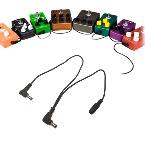1 To 2 Guitar Pedal Power Cable Daisy Chain For 9V DC Effects Boards With Copper Core Durability Easy Run For Pedalboard