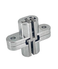 Concealed Overlay Cabinet Hinges 2 Pack With 180 Degree Bearing For Folding Doors And Windows Hidden Cross Door Hinge Set In Stainless Steel
