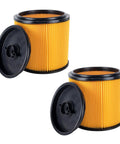 Two Pack Standard Cartridge Filter And Retainer Kit For 5 To 20 Gallon Wet Dry Vacuums Compatible With Vacmaster VCFS And Hart Shop Vacs