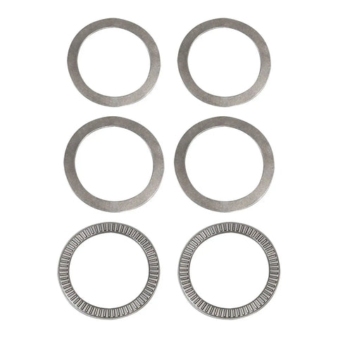 Coilover Thrust Washer Mount Kit With Needle Roller Bearings And Washers 2.5 Inch ID 6 Piece Set top view
