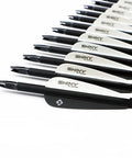 30 Inch Carbon Arrows For Compound Recurve Bow Hunting And Target Practice, 0.309 Inch Diameter, Fletched With Two Black And One White Vanes