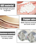 Fishing Rod Repair Kit And Winding Tool materials: ABS pellets, copper wire, aluminum parts for durability and strength displayed.
