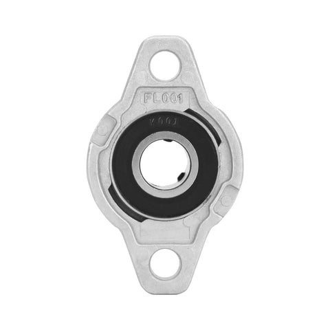 4 Pack Flange Mounted Pillow Block Bearings KPL001 12mm Bore Self Aligning Zinc Alloy for Industrial Machinery