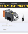 Heavy Duty Water Cooled Electric Spindle With Automatic Tool Changer Bt40 for CNC Milling, 22KW power, includes cone tool.