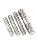 Four 304 stainless steel double head threaded rods from kit with M3 M4 M5 M6 sizes, six 200mm length rods for DIY projects