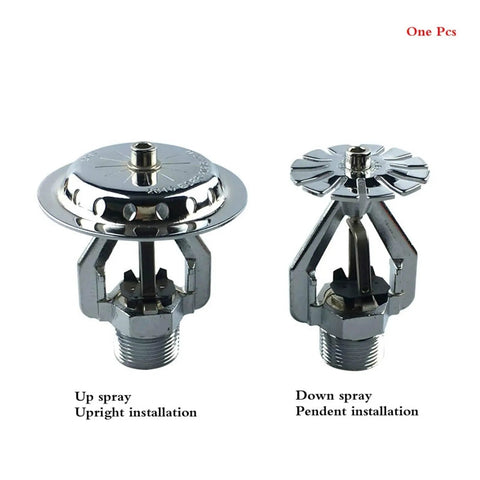 Heavy Duty Copper Esfr Fire Sprinkler Head Built Like A Tank For Rock Solid Blaze Control And Quick Activation Features Top Shelf Durability And Seamless Pendent Or Upright Mounting Options, showing upright and pendent installation.