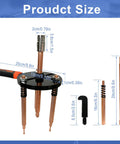 Beefy 55 In 1 Bearing Puller Kit For Heavy Duty Blind Hole Removal with product dimensions shown