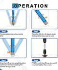Step-by-step operation guide for Badass Dry Diamond Tile Drill Bit Set With Magnetic Phillips Ph2 Screwdriver Bits.