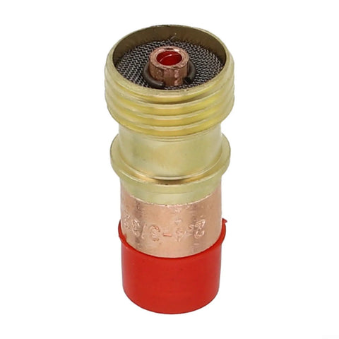 Brass Collet Body For Stubby Gas Lens Connector With Mesh Fits WP 17 18 26 Torch For Clean Tig Welding On Steel And Stainless.