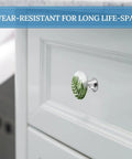 Fern Leaf Cabinet Knobs 2 Pack Round Drawer Pulls For Kitchen Dresser Closet Cupboard Stainless Steel Hardware Easy Install