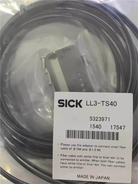 LL3-TS40 Fiber Optic Sensor in packaging, part of Fiber Optic Sensor For Industrial Automation With Fast Photoelectric Sensing And Durable Probe