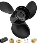 13 Inch Diameter Aluminum Boat Propeller For Mercury Outboards 40 To 150 HP Upgrade And Backup, 19 Pitch, 3 Blade, 15 Spline, Right Hand Rotation, Hub Kit Included, OEM Replacement Prop.