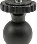 25mm Swivel Ball to 1/4-20 Camera Mount Adapter for Video Gear Flexible 360 Degree Tilt Fits 1/4-20 Cameras and 25mm Ball Rigs Ideal for Tripods Monopods and Action Cams, black
