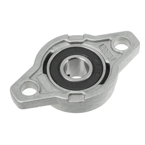 Two Pack KFL000 10mm Bore Zinc Alloy Self Aligning Pillow Block Flange Bearing Heavy Duty Rust Resistant Durable Pillow Block Mount for Machinery Home Shop Projects Smooth Alignment, two-bolt housing
