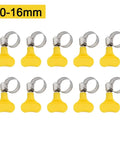 Rock Solid 50-Piece Adjustable Hose Clamps Kit Made From Premium Stainless Steel Worm Gear Assortment Set For Tight Leak Proof Sealing In Your Car Or Garage Projects Ranging From 10-38mm To Fix Any Hoses You Got Today. 10-16mm stainless hose clamps