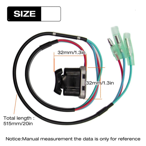 Tilt Trim Switch Replacement For Outboard Remote Control Box Fits Mercury Mariner And Similar Models Replaces 87-16991A1