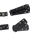 Concealed Pivot Hinge For Secret Doors And Bookcases, Built To Last Heavy Duty 570Lb Load Bearing, 360 Degree Rotation, Silent Operation, Complete Hardware Set With Screws, Ball Joint, Driver