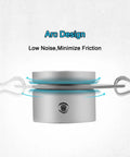 Premium Aluminum Flag Pole Rings Featuring Smooth Three Sixty Rotation And Corrosion Resistant Locking Clips close-up of arc design for low noise and friction adjustment.