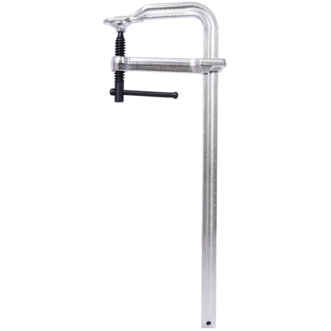 Heavy Duty Drop Forged Steel F Clamps 16 Inch Jaw with 4-75 Inch Throat, ideal for welding and woodworking projects.