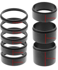 Rugged Metal Telescope Extension Tube Kit With T2 Threads M42x0.75 Eight Piece Spacers, sizes 3 to 30mm, full metal construction.