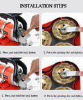 Installation steps for Heavy Duty Brushless Angle Grinder With Variable Speed And Secure Spindle Lock For Rough Wall Planing A Portable Handheld Power Tool.