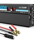 600W Pure Sine Wave Inverter for Cars and Homes, 12V DC to 120V AC with 2 AC outlets, 2 USB ports, LCD display and cables