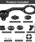 Out Front Bike GPS Computer Mount For 25.6mm And 31.8mm Handlebars Aluminum Aero Bar Bracket With Adapter set and accessories shown
