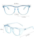 4 Pack Safety Glasses Anti Fog Clear Goggles With Side Shields For Men Women Nurses And Adults Lightweight features dimensions