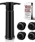 Wine Saver Pump With 4 Vacuum Stoppers For Fresh Open Wine Up To 14 Days Leak Proof Seal With Food Grade Silicone That Fits Most Standard Bottles And Keeps Wine Fresh