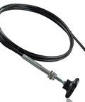15 Ft PTO Control Cable With 2 Inch Black Knob For Dump Trucks And Heavy Equipment Replacement 55199 Universal Fit