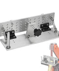 Heavy Duty Fixed Angle Belt Grinder Knife Jig For Precision Blade Sharpening durable aluminum alloy build, adjustable tool holder.