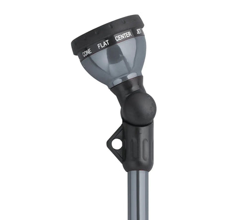 Front Trigger Turret Wand With 10 Pattern Sprays And Ratcheting, 30 Inch Reach, Pro Grade Lightweight Metal Sprayer tip close-up