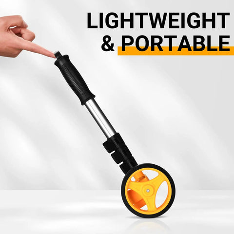 Dead On Precision 4 Inch Measuring Wheel With Rugged Carry Bag No Fuss Manual Distance Tracker For Construction And Landscaping Projects Up To 9999 Feet Range Heavy Duty Gear Counter