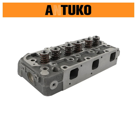Heavy Duty Complete Cylinder Head Assembly With Precision Valves And Durable Sealing Gasket Kit For D1305 Motor RTV1100 viewed from side with valve springs.