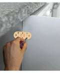 Rock Solid Adjustable Hinges For Doors And Folding Tables featuring heavy duty silent movement being installed on cabinet.