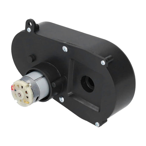 DC 12V Steering Wheel Motor Gearbox for RC Cars and Electric Remote Control Vehicles, High Torque Gearbox Type B close-up view