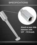 Beefy Yet Easy To Use Heavy Duty Slide Hammer Pulling Hook Attachment For Bearing And Seal Removal Pro Grade Bearing Puller Tool