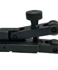 Side view of Mini V-Clamp Knurling Tool With Spring Action, 5-20 mm Capacity, Quick Change Tool Post Compatible Lathe Accessory